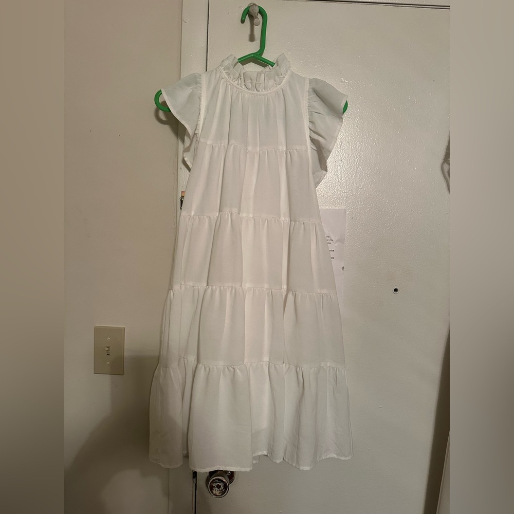 White Tiered Dress